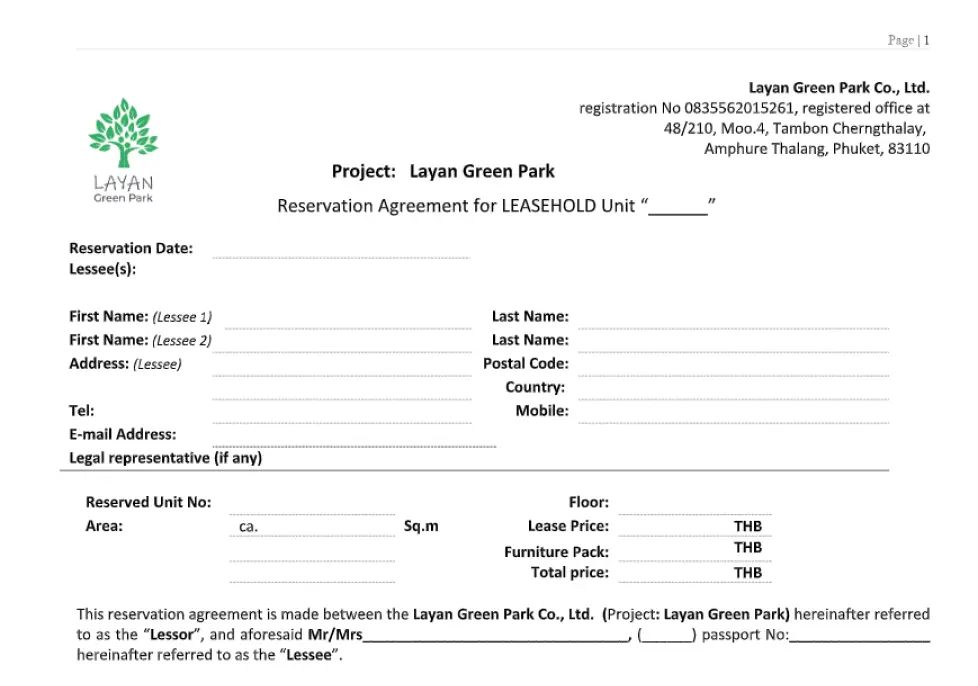 A remote transaction is a 6 stage purchasing process not involving a trip to Phuket